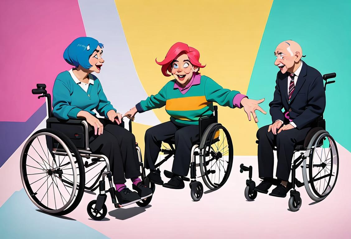 A diverse group of individuals with disabilities, each showcasing their unique style and personality in a vibrant and inclusive community setting..