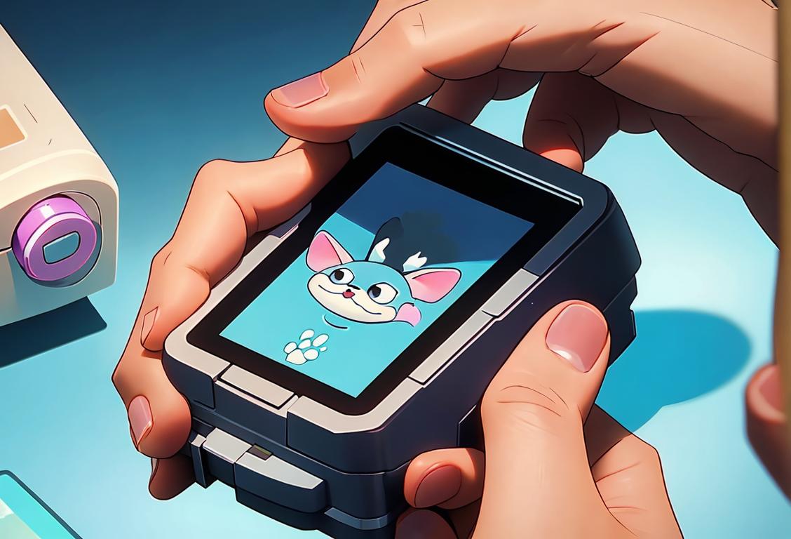 A close-up image of a person scanning a microchip on a pet's back with a handheld device, creating a safe and secure environment for our furry friends..