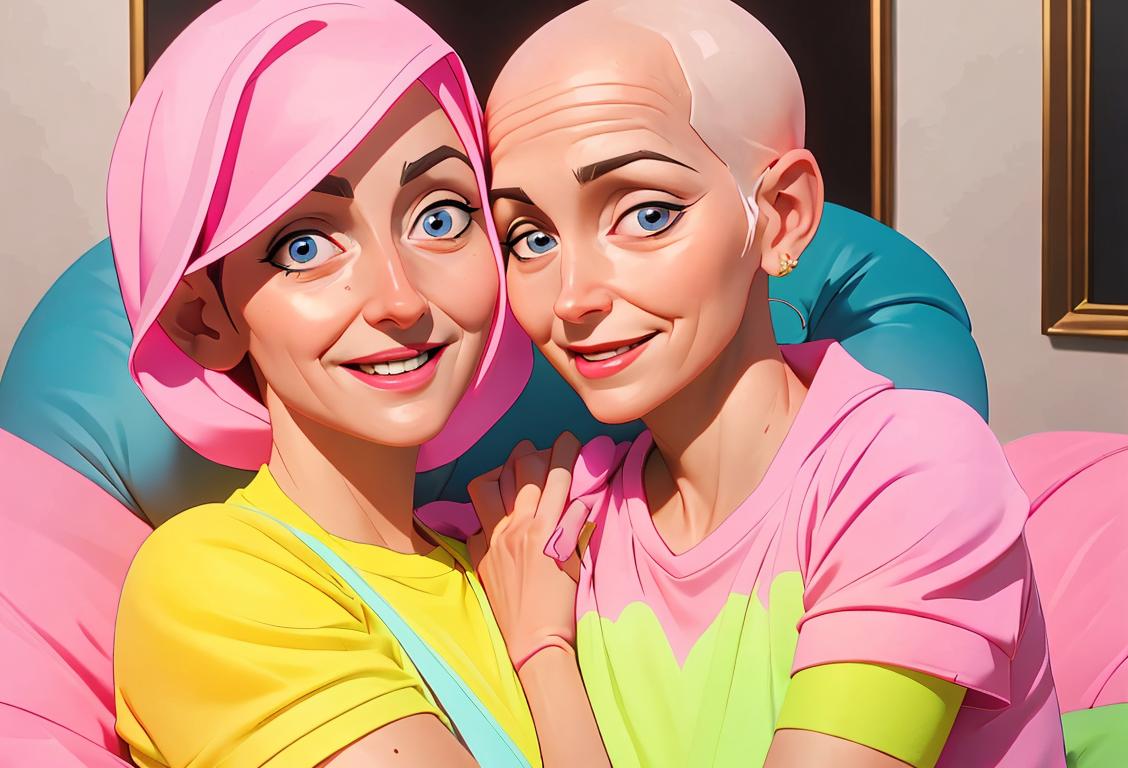 Joyful cancer patients and their loved ones engaging in various wellness activities, adorned in bright and comfortable clothing, amidst a serene and supportive environment..