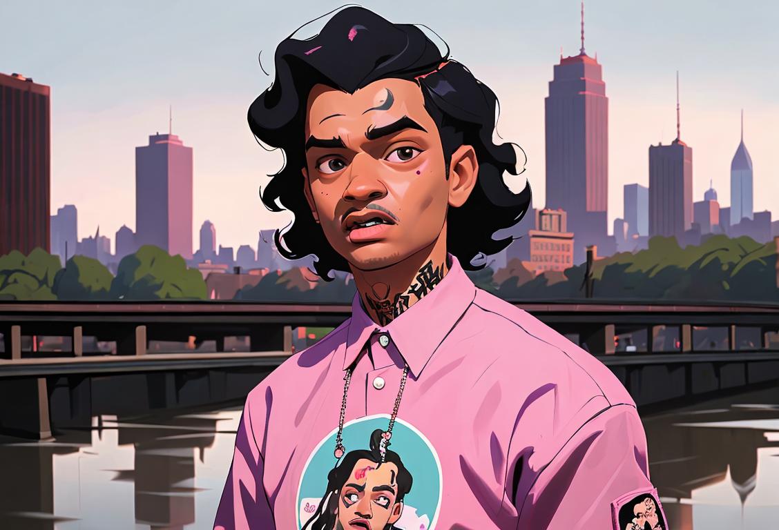 Young people gathered, wearing fashionable streetwear, reflecting on Fredo Santana's impact, city skyline in the background..