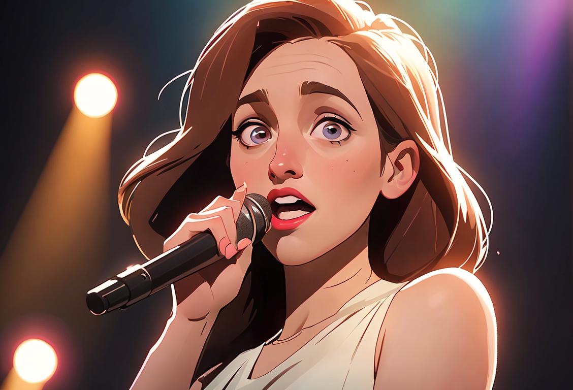 Talented Jessie Mueller on stage, mesmerizing the audience with her captivating performance. Spotlights shining, Broadway glamour, capturing the essence of her exceptional talent..