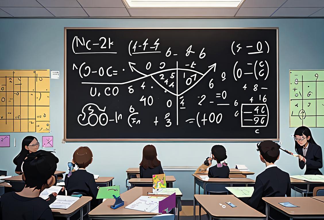 A group of diverse young students, enthusiastically solving complex science and math problems, in a futuristic classroom with high-tech equipment and inspiring wall posters..