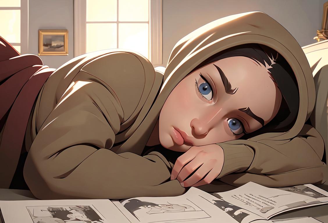 Succint image prompt containing references to the national day, as well as an interesting set of expanding criteria which should include cozy clothing, stylish accessories and a comforting setting..