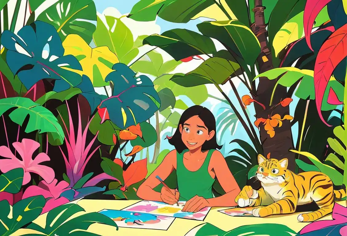Colorful illustrations of a diverse group of people happily coloring in a variety of scenes, from tropical jungles to bustling city streets..