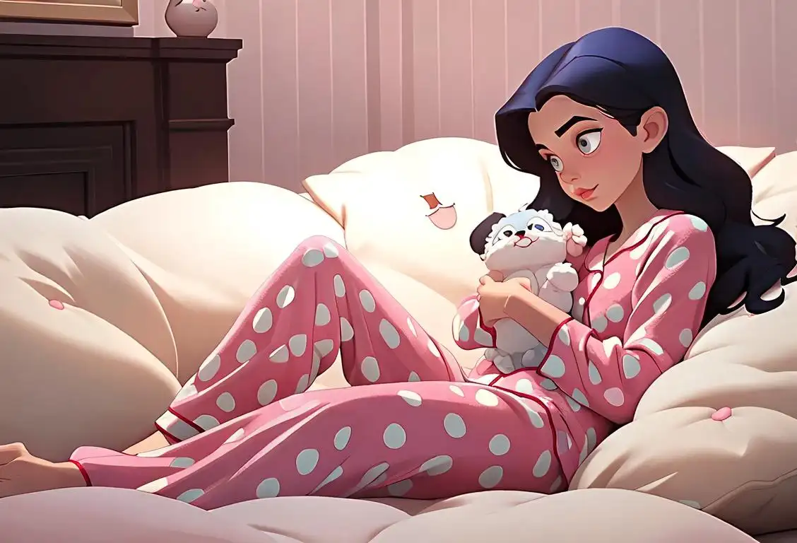 Cozy up in your favorite jammies under a fluffy blanket. Show off your fabulous bedtime fashion with polka dots, cartoons, or silky loungewear. Think comfort, relaxation, and lots of snuggles!.