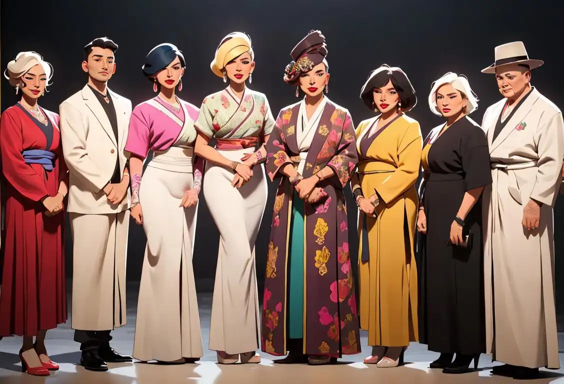 A diverse group of transgender individuals standing together with pride, wearing a mix of modern and traditional clothing styles, celebrating their unique journeys..