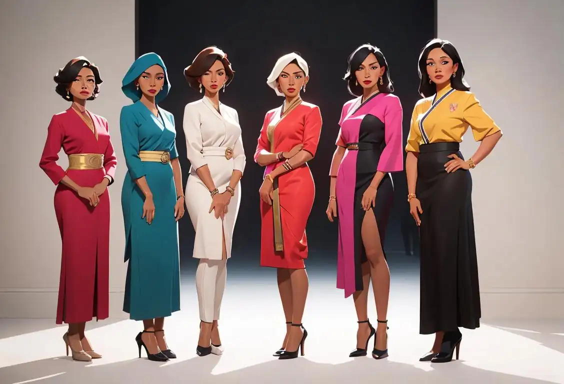 A diverse group of women standing together, wearing a variety of stylish outfits, representing different cultures and ethnicities..
