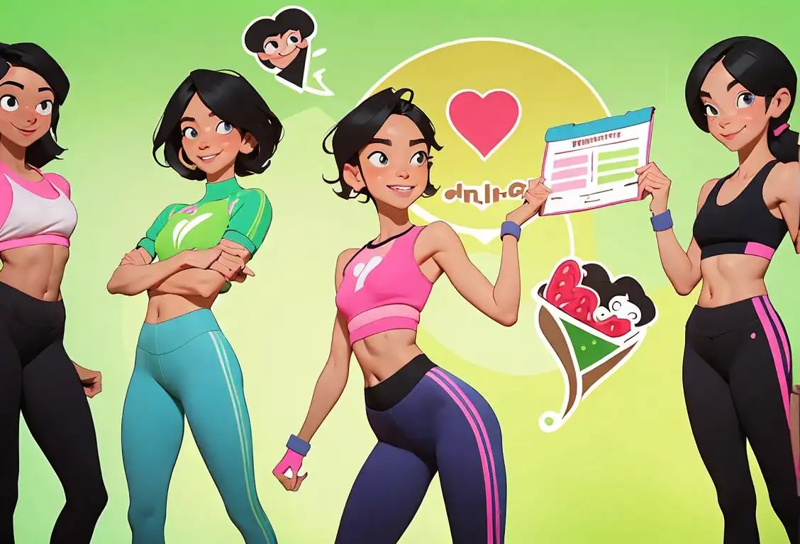 A cheerful, registered dietitian nutritionist guiding a group of people towards a healthier lifestyle, with vibrant workout gear, nutrition charts in the background, and a gym setting..