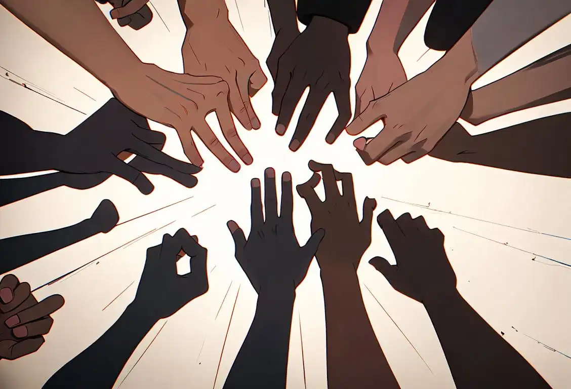 A diverse group of people holding hands in front of a mural depicting key moments in the civil rights movement, representing unity and progress..